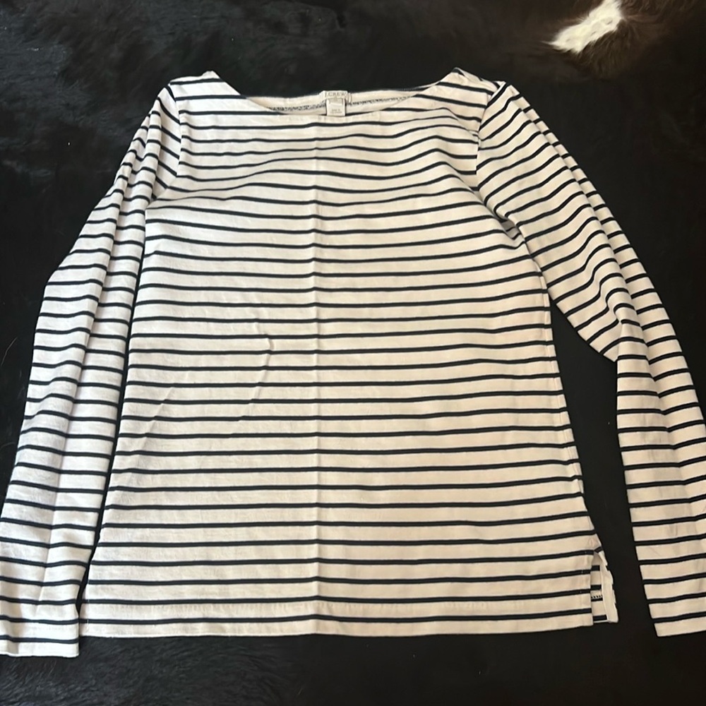 Jcrew boat neck long sleeved shirt size XS